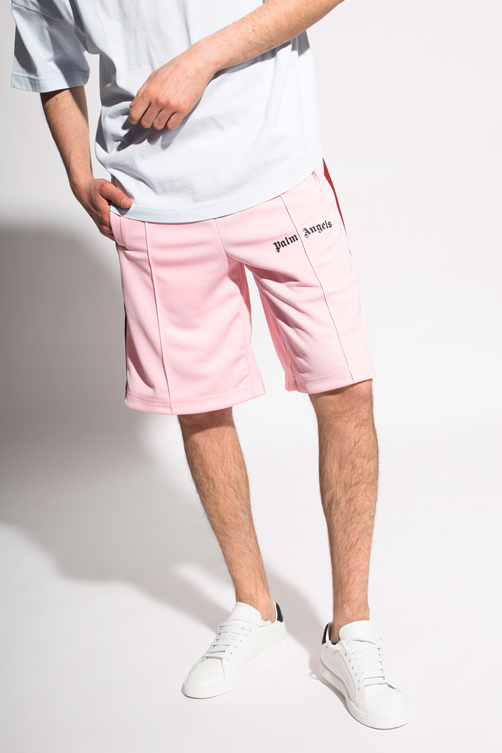Palm Angels Shorts with logo | Men's Clothing | IetpShops